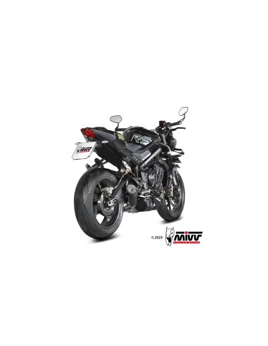 escape completo mivv 3x1 x m5 black triumph street triple 765 r rs 2025 26 t 031 sc5b