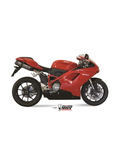 silenciosos mivv suono st acero carbono ducati 848 2007 13 1098 2007 11 1198 2009 12