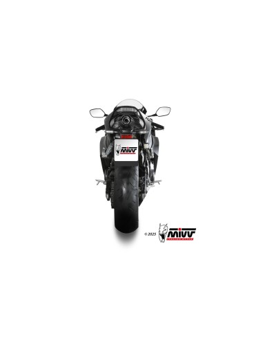 silencioso mivv ak 1 titanium con tapa de carbono honda cbr 600 rr 2024 26 uh 038 l4k