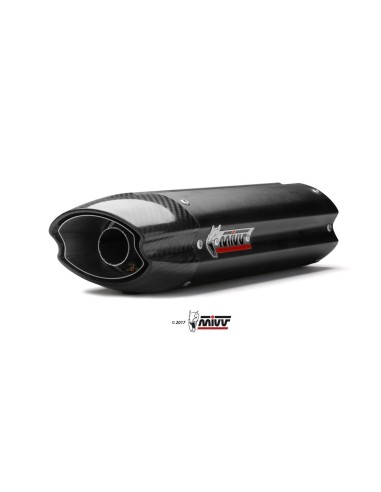 silencioso mivv suono acero negro carbon kawasaki zx 6 r 2007 08 uk 019 l9
