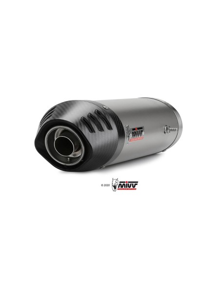 silenciosos mivv oval titan c tapa carbono yamaha yzf 1000 r1 2007 08 uy 027 l4c