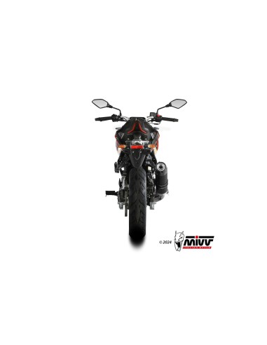 escape completo mivv 1x1 gp black con tapa carbono voge brivido 125r 2023 24 vo 002 lxbc