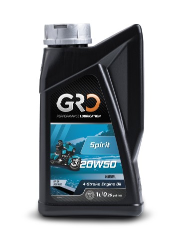 aceite motor moto gro spirit 9002190 20w 50 mineral 1 l