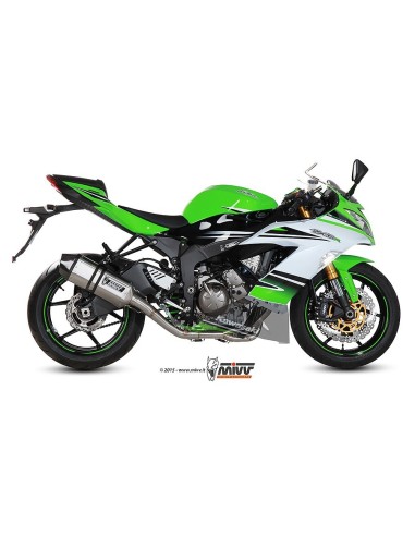 escape completo mivv 4x2x1 speed edge steel c tapa carbono kawasaki zx 6 r 636 2013 16