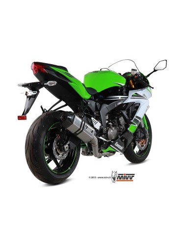 escape completo mivv 4x2x1 speed edge steel c tapa carbono kawasaki zx 6 r 636 2013 16