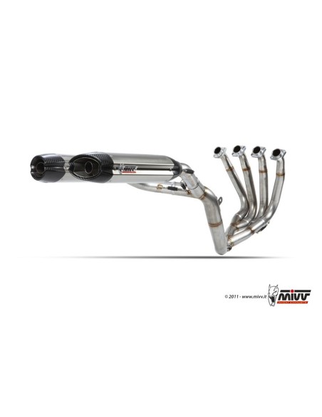 escape completo mivv 4x2x2 suono st steel con tapa carbono yamaha yzf 1000 r1 2009 14