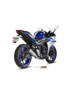 escape completo mivv 2x1 mk3 st steel yamaha yzf r25 2015 24 mt 03 2016 24 r3 2015 24 2