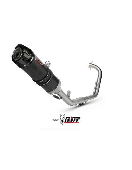 escape completo mivv 1x1 gp carbon con tapa carbono yamaha yzf r125 2008 13 y 030 l2sc