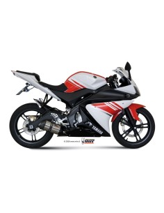 escape completo mivv 1x1 suono st steel con tapa carbono yamaha yzf r125 2008 13 y 030 l7