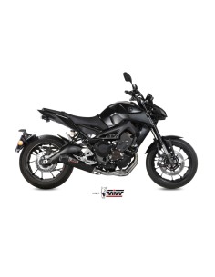 escape completo mivv 3x1 oval carbono con tapa carbono yamaha mt 09 fz 09 2013 20 2