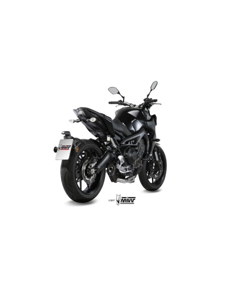 escape completo mivv 3x1 suono black con tapa carbono yamaha mt 09 fz 09 2013 20