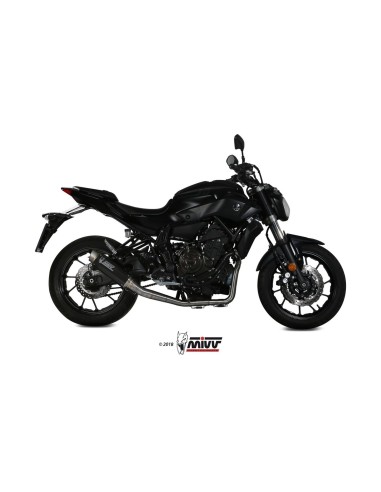escape completo mivv 2x1 gp pro carbono yamaha mt 07 fz 07 2014 20 y 045 l2p