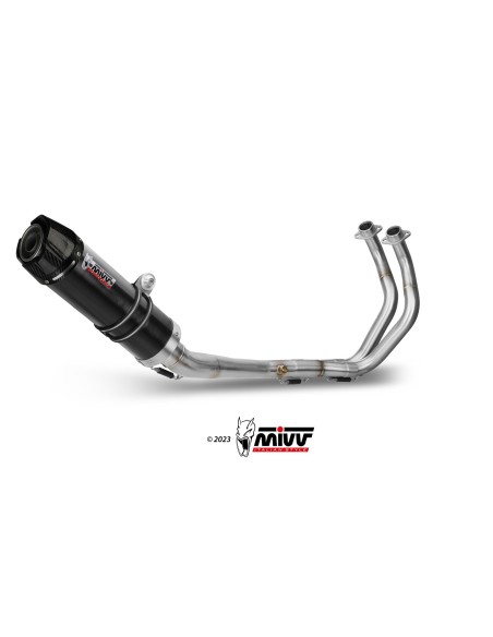 escape completo mivv 2x1 gp black con tapa carbono yamaha mt 07 fz 07 2014 24 y 045 lxbc