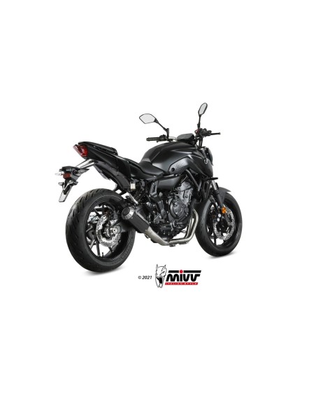 escape completo mivv 2x1 mk3 carbono yamaha mt 07 fz 07 2014 24 y 045 sm3c