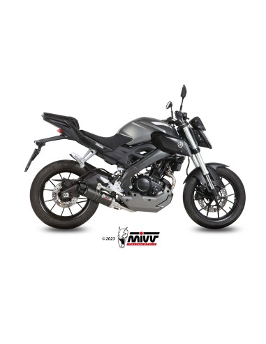 escape completo mivv 1x1 gp carbon con tapa carbono yamaha mt 125 2015 19 yzf r125 2014 18