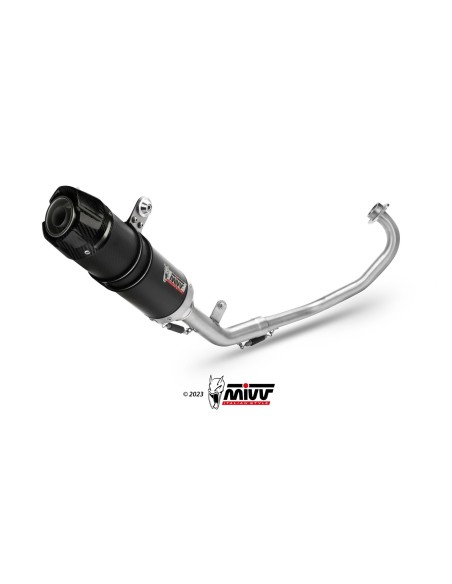escape completo mivv 1x1 gp carbon con tapa carbono yamaha mt 125 2015 19 yzf r125 2014 18