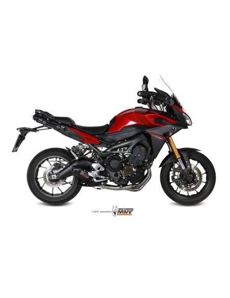 escape completo mivv 3x1 oval carbono tapa carbono yamaha tracer 900 gt fj 09 2015 20