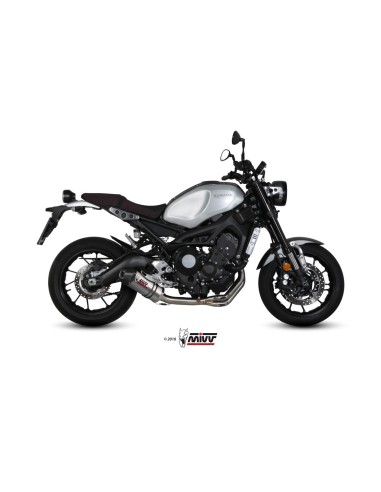 escape completo mivv 3x1 oval titan con tapa carbono yamaha xsr 900 2016 20 y 054 l4c