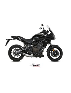escape completo mivv 2x1 speed edge steel tapa carbono yamaha tracer 700 gt tracer 7 16 24 2
