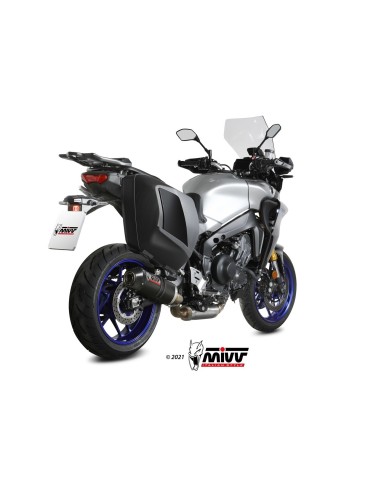 escape completo mivv 3x1 oval carbono con tapa carbono yamaha tracer 9 gt 2021 24