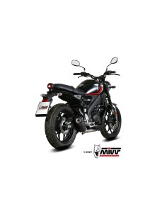 escape completo mivv 1x1 gp carbon con tapa en carbono yamaha xsr 125 2022 24 y 075 l2sc 2