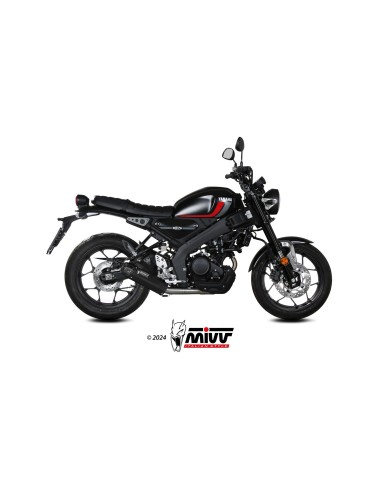escape completo mivv 1x1 hr 1 black con tapa en carbono larga yamaha xsr 125 2022 24