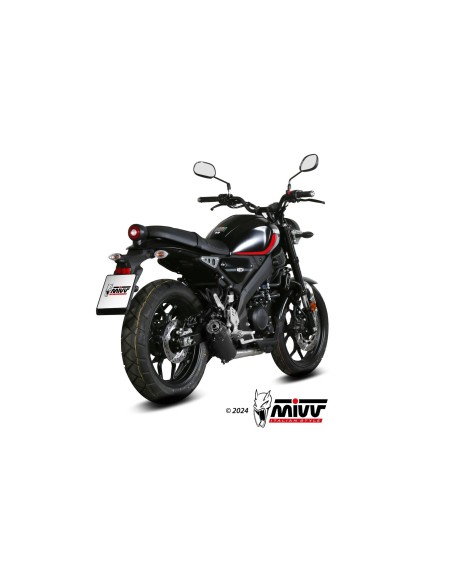 escape completo mivv 1x1 hr 1 black con tapa en carbono larga yamaha xsr 125 2022 24