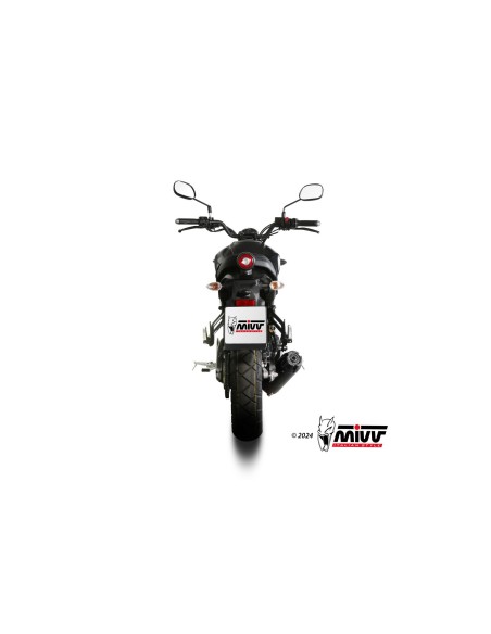 escape completo mivv 1x1 hr 1 black con tapa en carbono larga yamaha xsr 125 2022 24