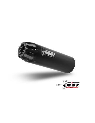 escape completo mivv 1x1 hr 1 black con tapa en carbono larga yamaha xsr 125 2022 24