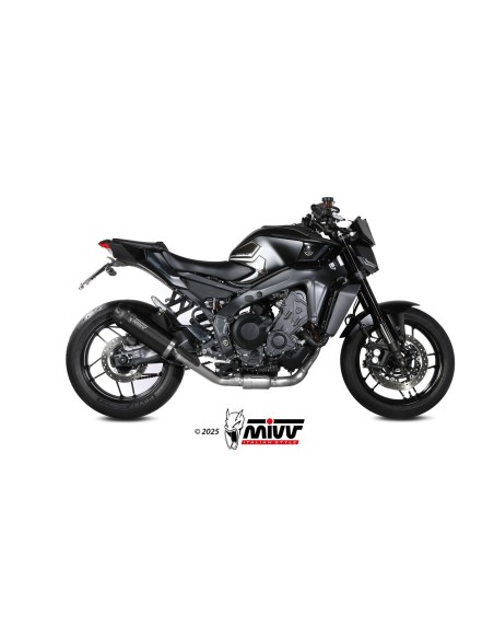 escape completo mivv 3x1 ak 1 black tapa carbono yamaha mt 09 sp fz 09 2024 26 r9 2025