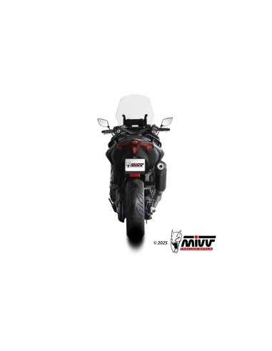 escape completo mivv 2x1 oval black con tapa de carbono yamaha t max 560 2025 y 080 lvc