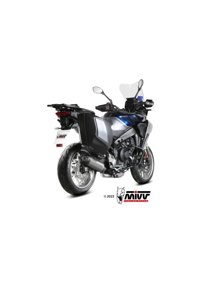 escape completo mivv 3x1 ak 1 titanio con tapa de carbono yamaha tracer 9 gt gt 2025