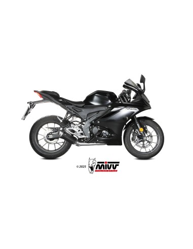 escape completo mivv 1x1 gppro black yamaha mt 125 yzf r125 2025 y 085 kxbp
