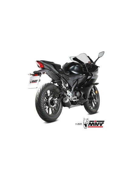 escape completo mivv 1x1 mk3 black yamaha mt 125 yzf r125 2025 y 085 sm3b