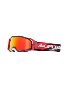 gafas off road acerbis vitrion mirror 0027520 motocross enduro lente espejo negro rojo