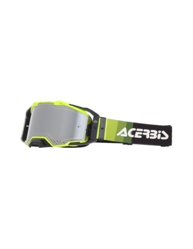 gafas off road acerbis vulcan mirror 0027508 motocross enduro lente espejo negro amarillo