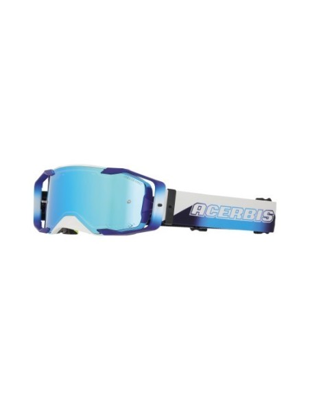 gafas off road acerbis vortex mirror 0027785 motocross enduro lente espejo banco azul