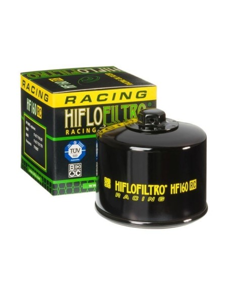 filtro de aceite moto hiflofiltro hf160rc racing con tuerca hexagonal de 17 mm