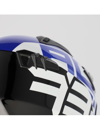 casco acerbis jet aria graphic sport 22 06 color negro y azul mate 0026602 295