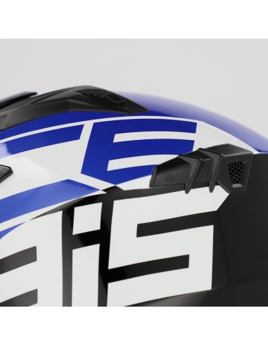 casco acerbis jet aria graphic sport 22 06 color negro y azul mate 0026602 295