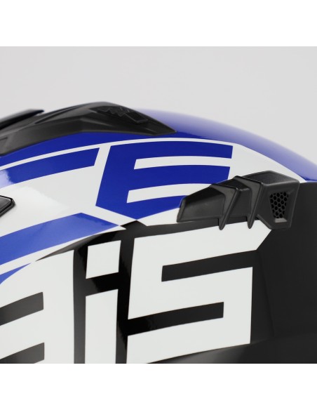 casco acerbis jet aria graphic sport 22 06 color negro y azul mate 0026602 295