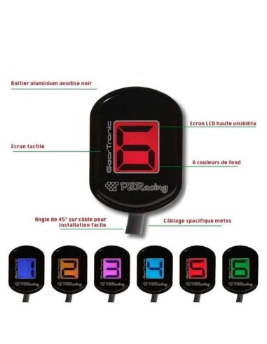 indicador de marcha geartronic para kawasaki z pz racing gt3100 k1