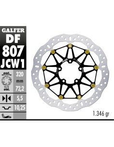 disco de freno delantero galfer df807jcw1g03 floatech racing 320x5 5 mm