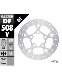 disco de freno galfer fijo redondo 220x4mm df508