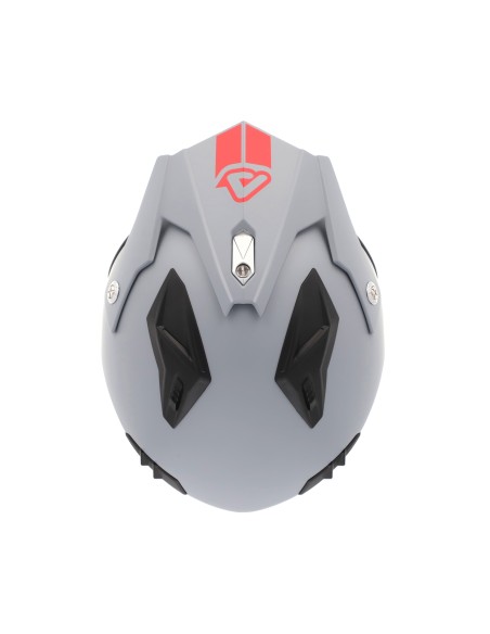 casco acerbis jet aria 22 06 color gris claro mate 0025055 076