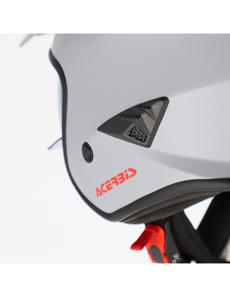 casco acerbis jet aria 22 06 color gris claro mate 0025055 076
