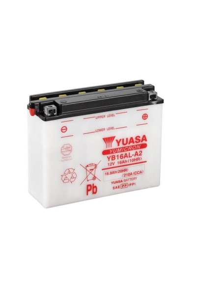 Batería para motocicleta Yuasa YB16AL-A2 Yumicon 1