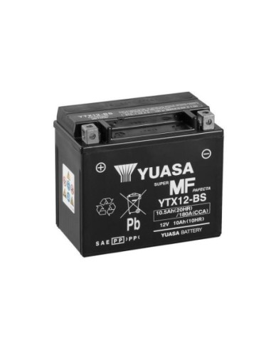 Batería para motocicleta Yuasa YTX12-BS MF