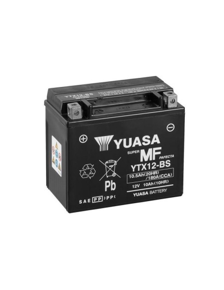 Batería para motocicleta Yuasa YTX12-BS MF