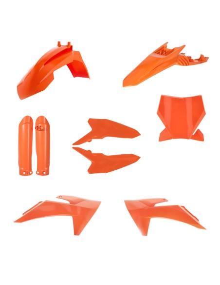 kit completo de plasticos acerbis 0027008 011 016 naranja para ktm sx 65 2024 2026